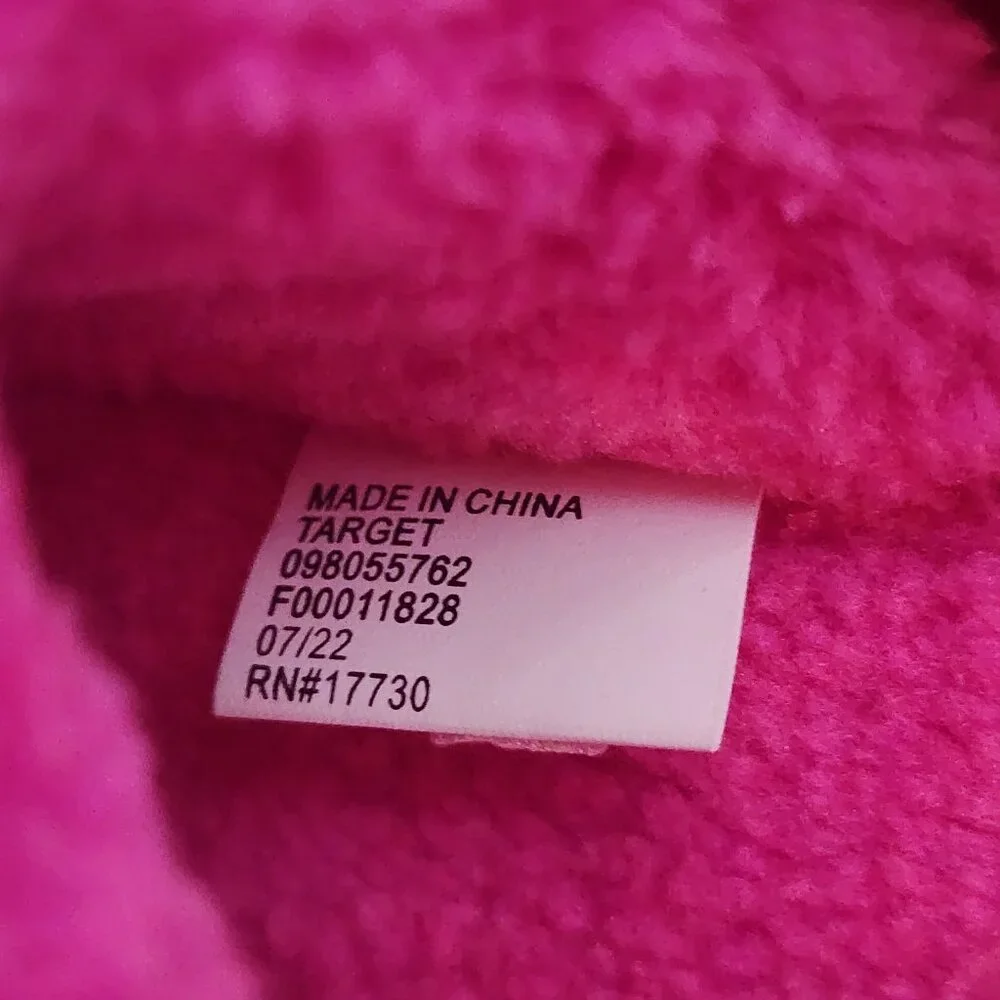 Wondershop at Target Kids Pink Faux Fur Lined Cushion Charlie Slipper Size M 2-3